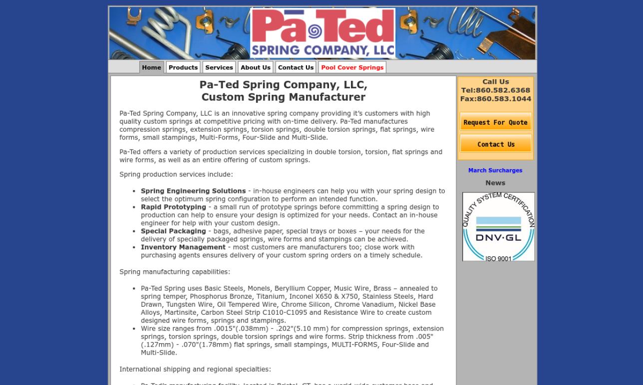 Pa-Ted Spring Co., LLC