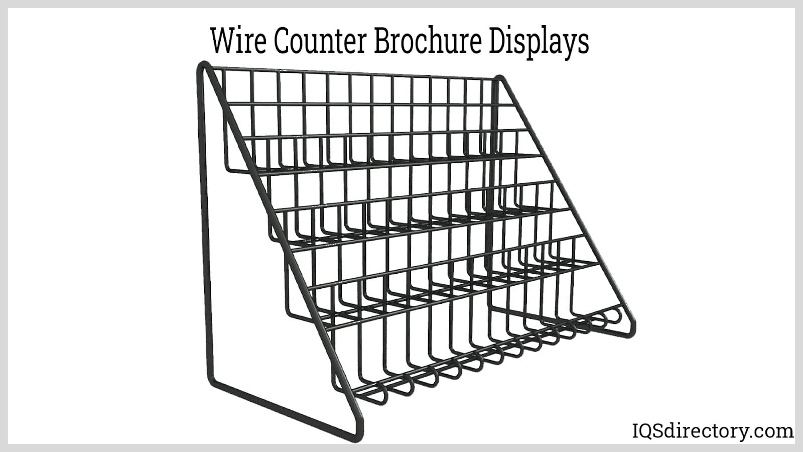 wire counter brochure displays